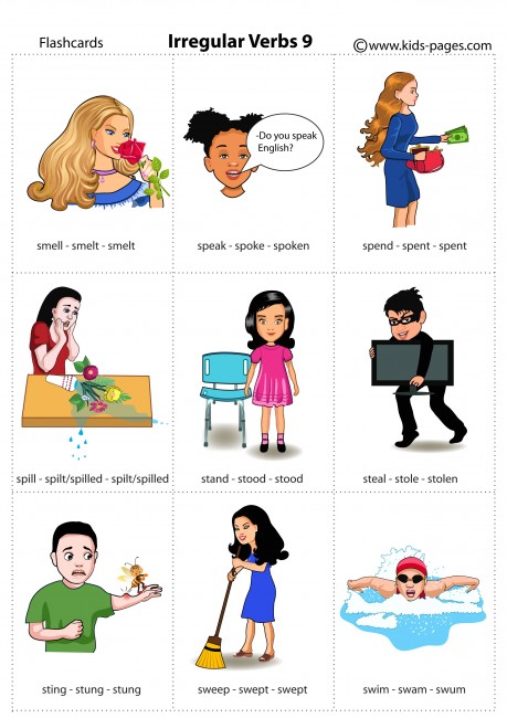 Irregular Verbs 9 flashcard